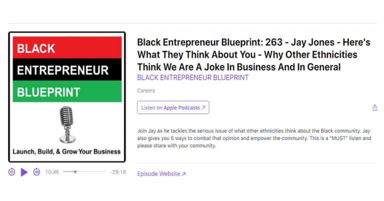 Read more about the article Review: Black Entrepreneur Blueprint Podcast – Episode 263: “Here’s What They Think About You”