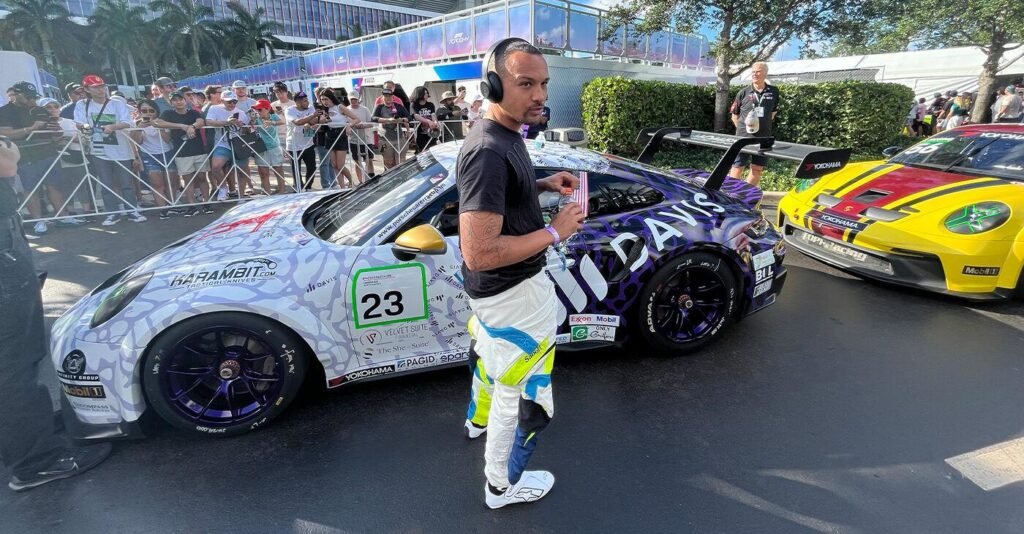 First Black racer in Porsche Carrera Cup competes at Formula One Miami Grand Prix